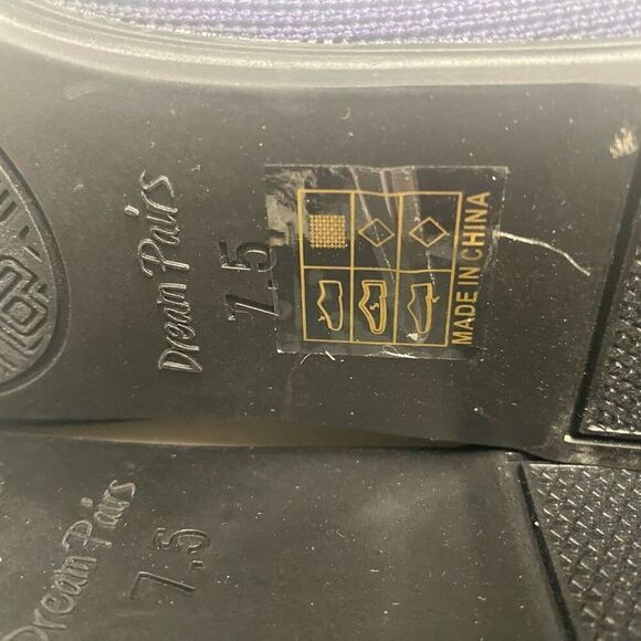 DREAM PAIRS Women’s Flats Slip On Navy Shoes Pointed Toe Size 7.5 New No Box - Picture 5 of 12